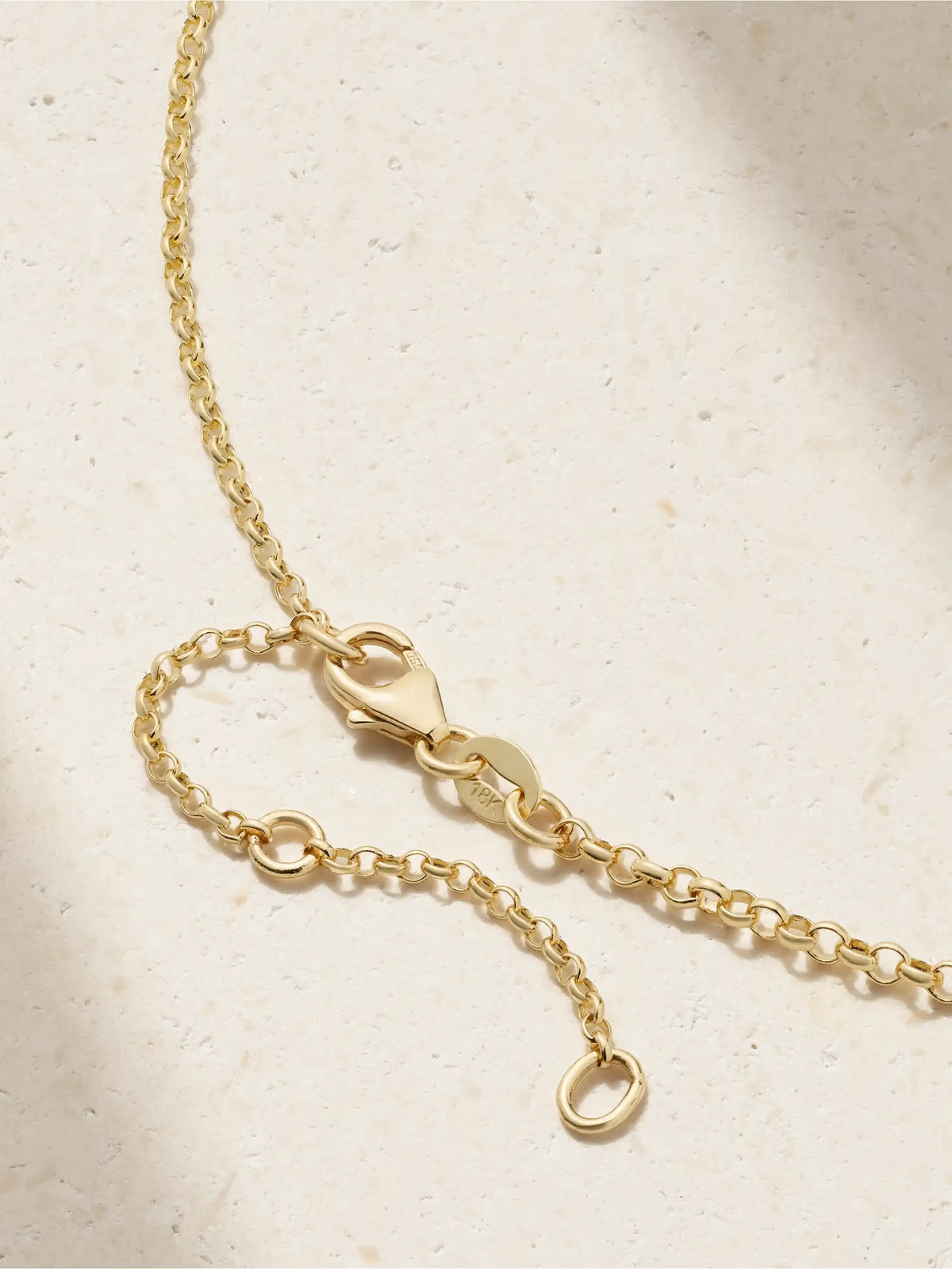 Claw + Small Mixed Belcher 18-karat Gold Prasiolite Necklace