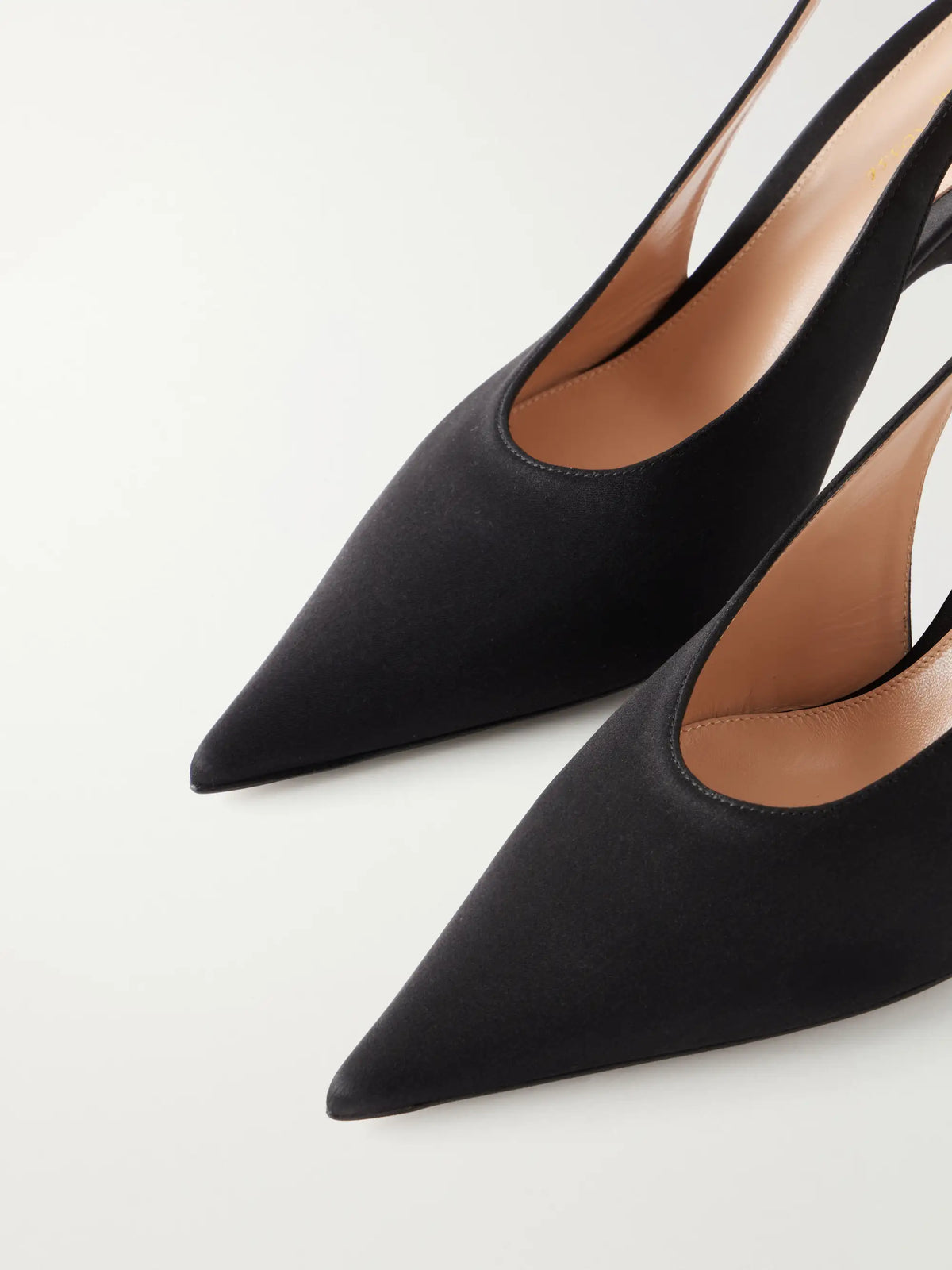 Sofia 70 Crepe-satin Slingback Pumps