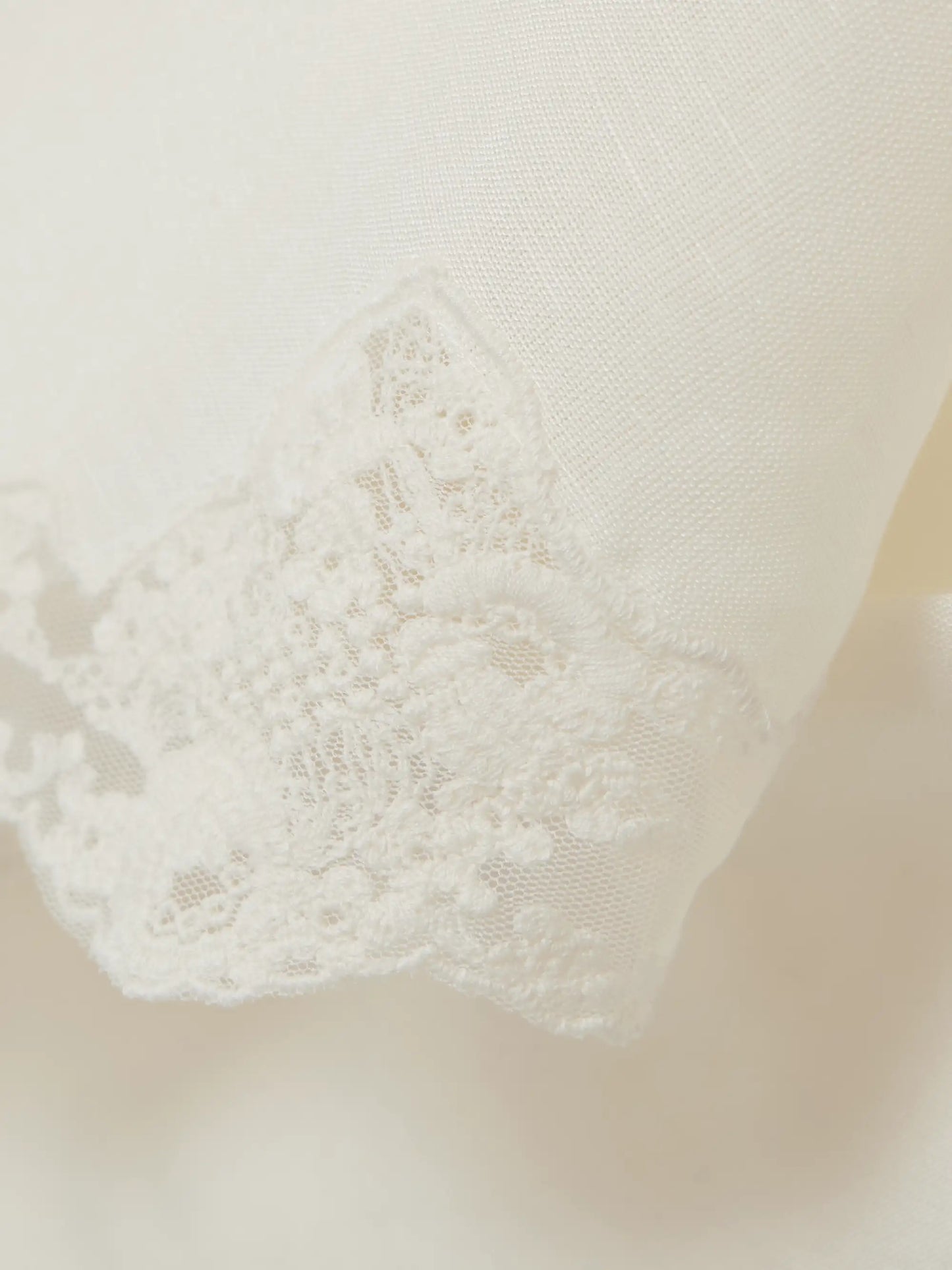 Crystal Lace-trimmed Linen-blend Midi Skirt