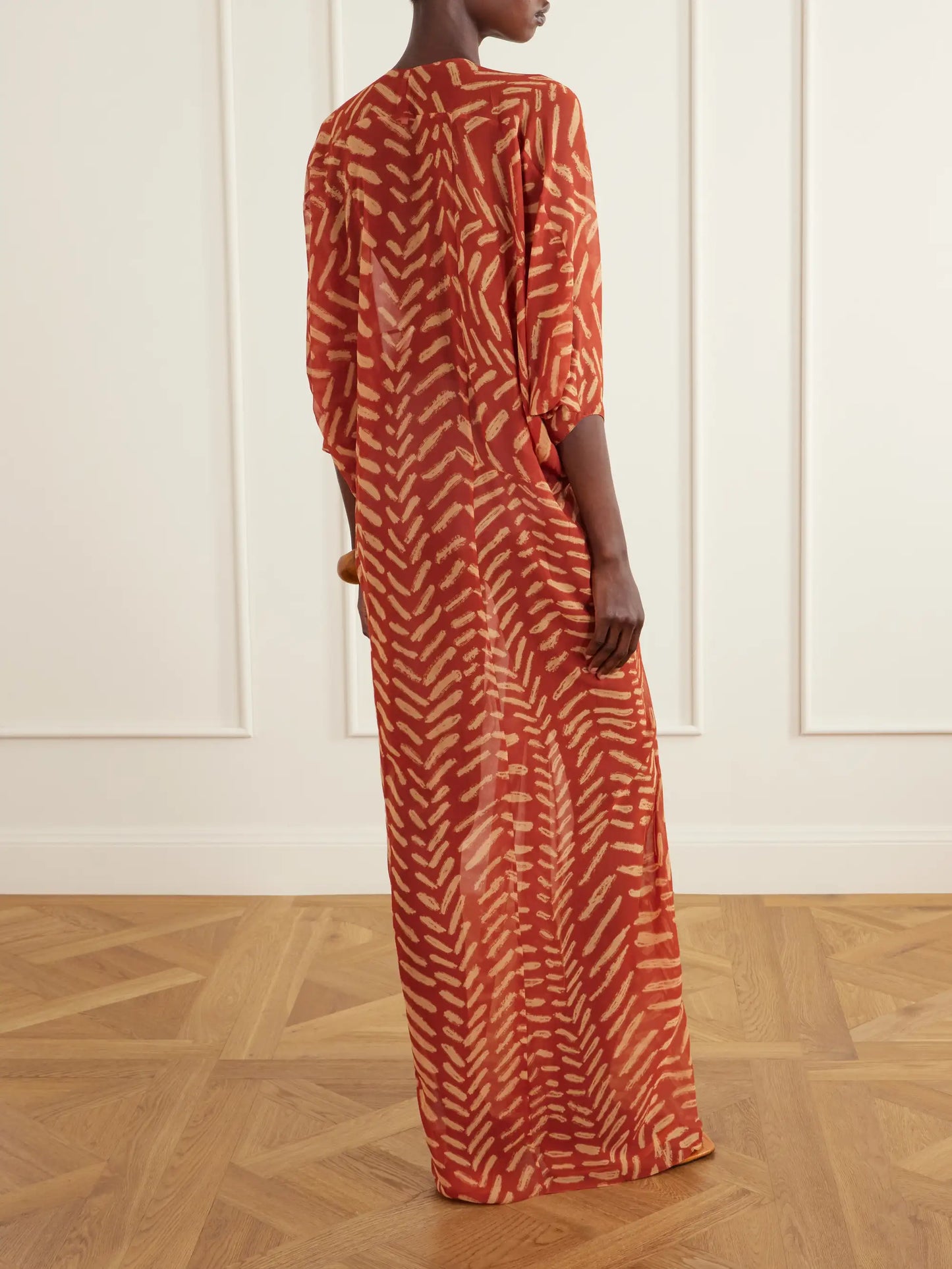 Sensory Tapestry Printed Recycled Georgette Coverup