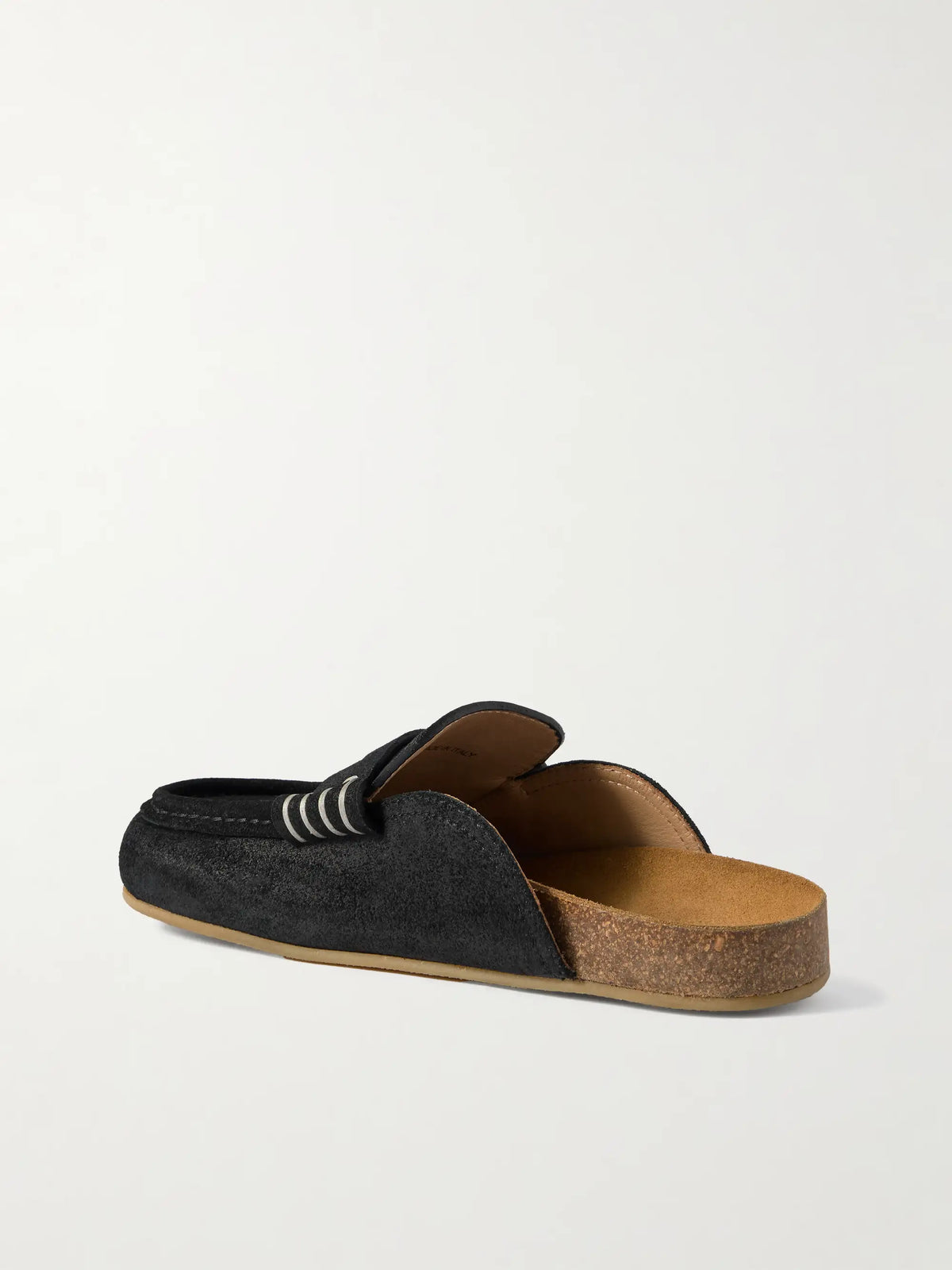 Stitch Suede Slip-ons