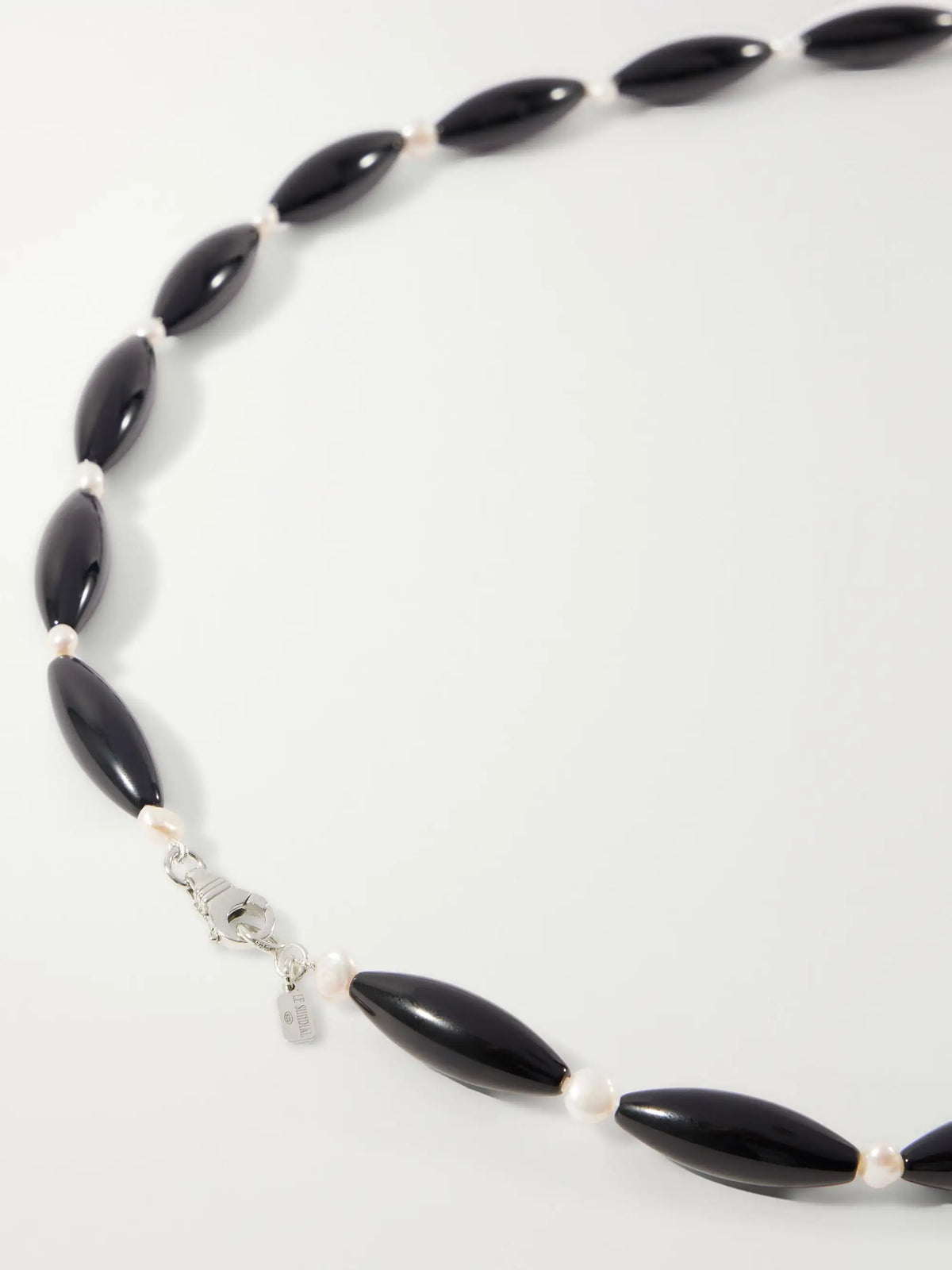 Le Sundial Nives Mother-of-pearl And Sterling Silver Necklace