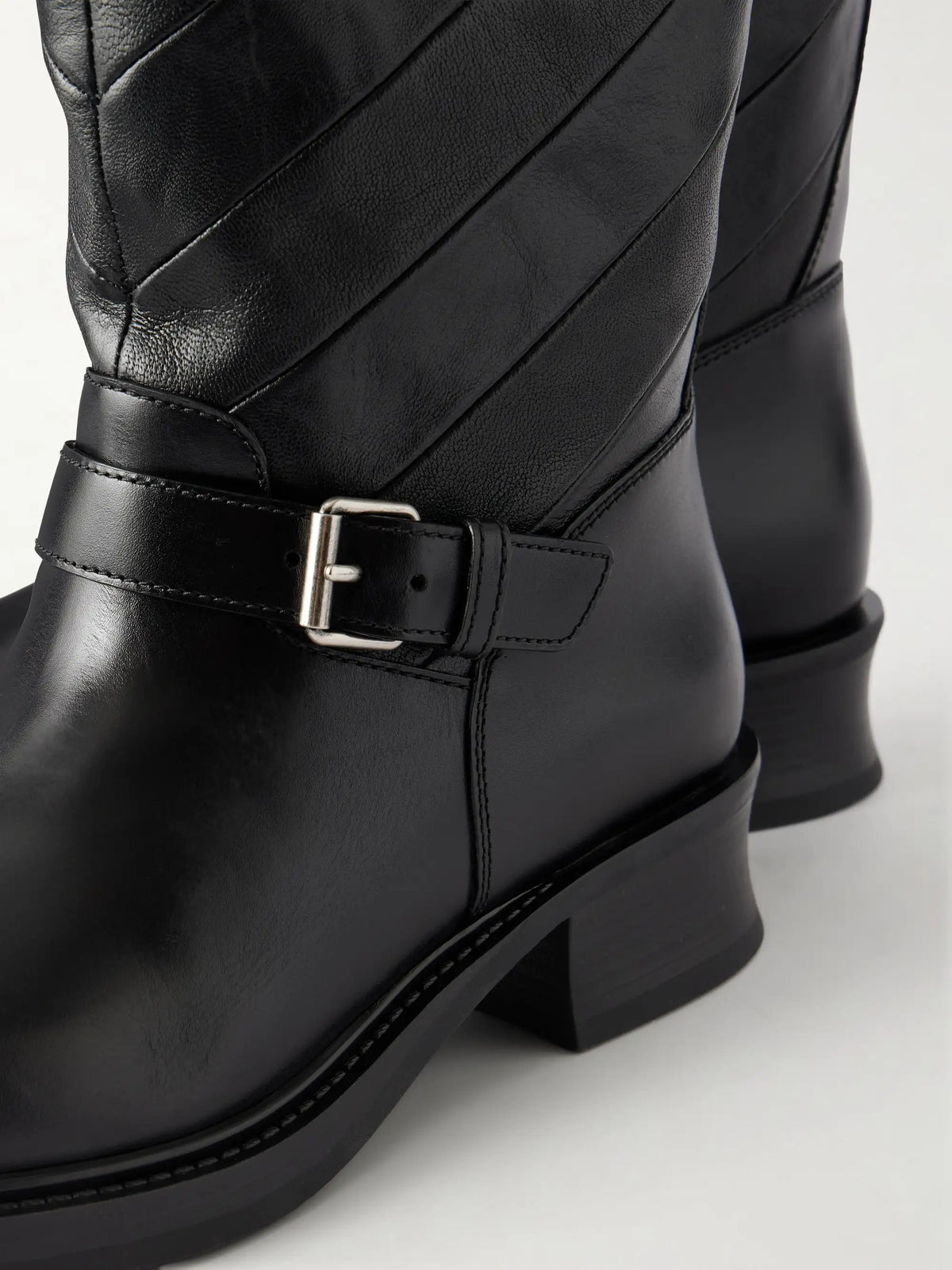 Bootie Patchwork Leather Ankle Boots