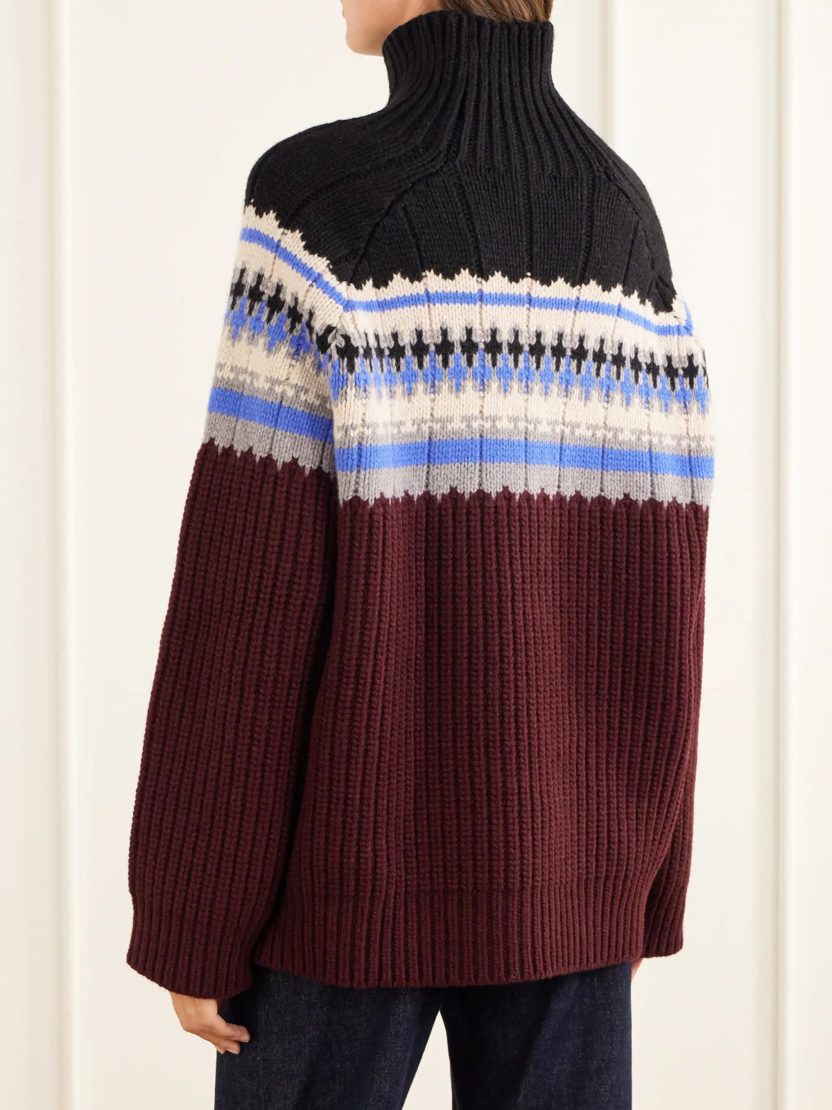 Dries Van Noten Fair Isle Wool And Cashmere-blend Turtleneck Sweater