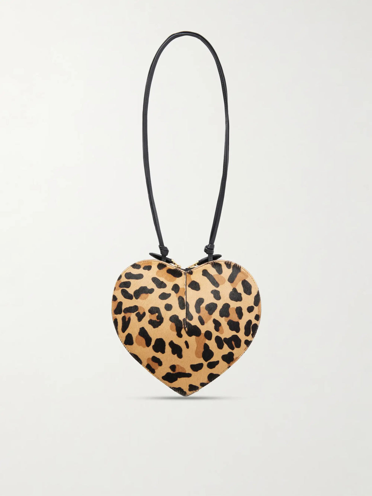 Le Coeur Leopard-print Leather-trimmed Calf Hair Shoulder Bag
