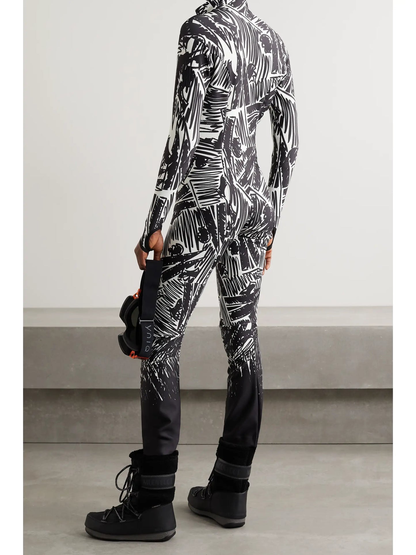 + 3 Moncler Grenoble Tuta Printed Ski Suit