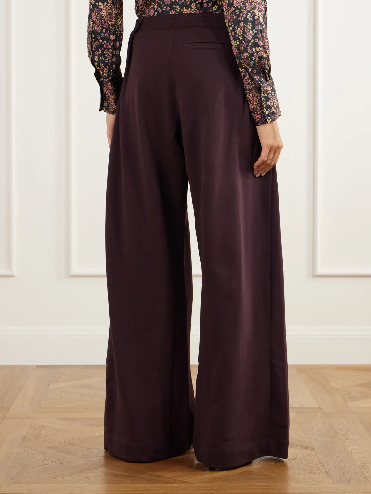 Dries Van Noten Pleated Cotton-jersey Wide-leg Pants