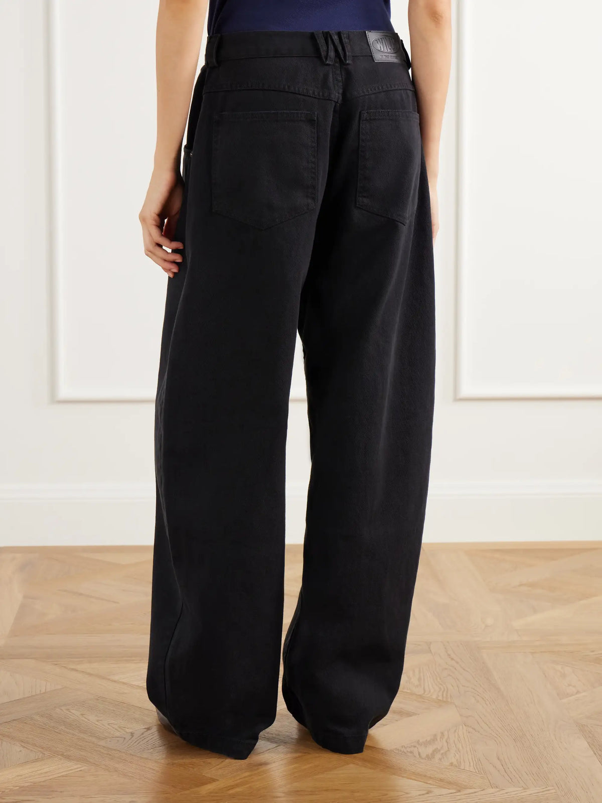 Willy Chavarria Bad Girl Faded Mid-rise Wide-leg Jeans