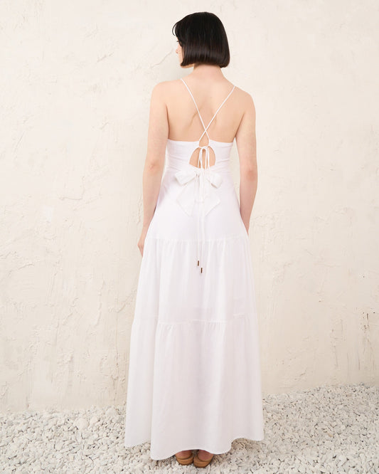 HEYCHIC Kaylani Maxi Dress (White)