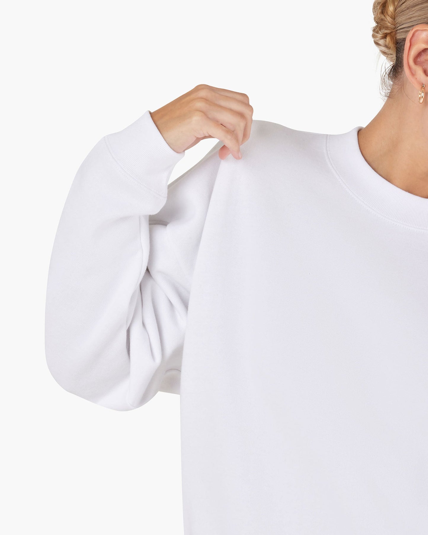 Core Fleece Crewneck (White)