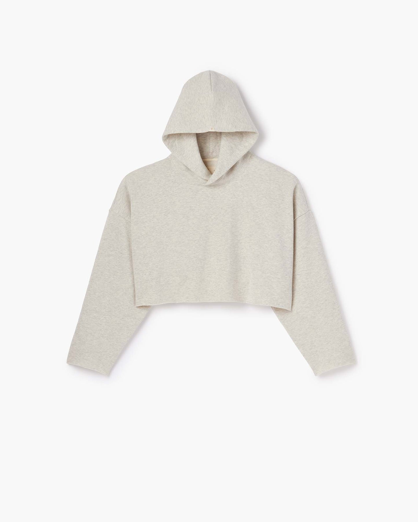 Core Fleece Cropped Hoodie (Eggshell Mix)