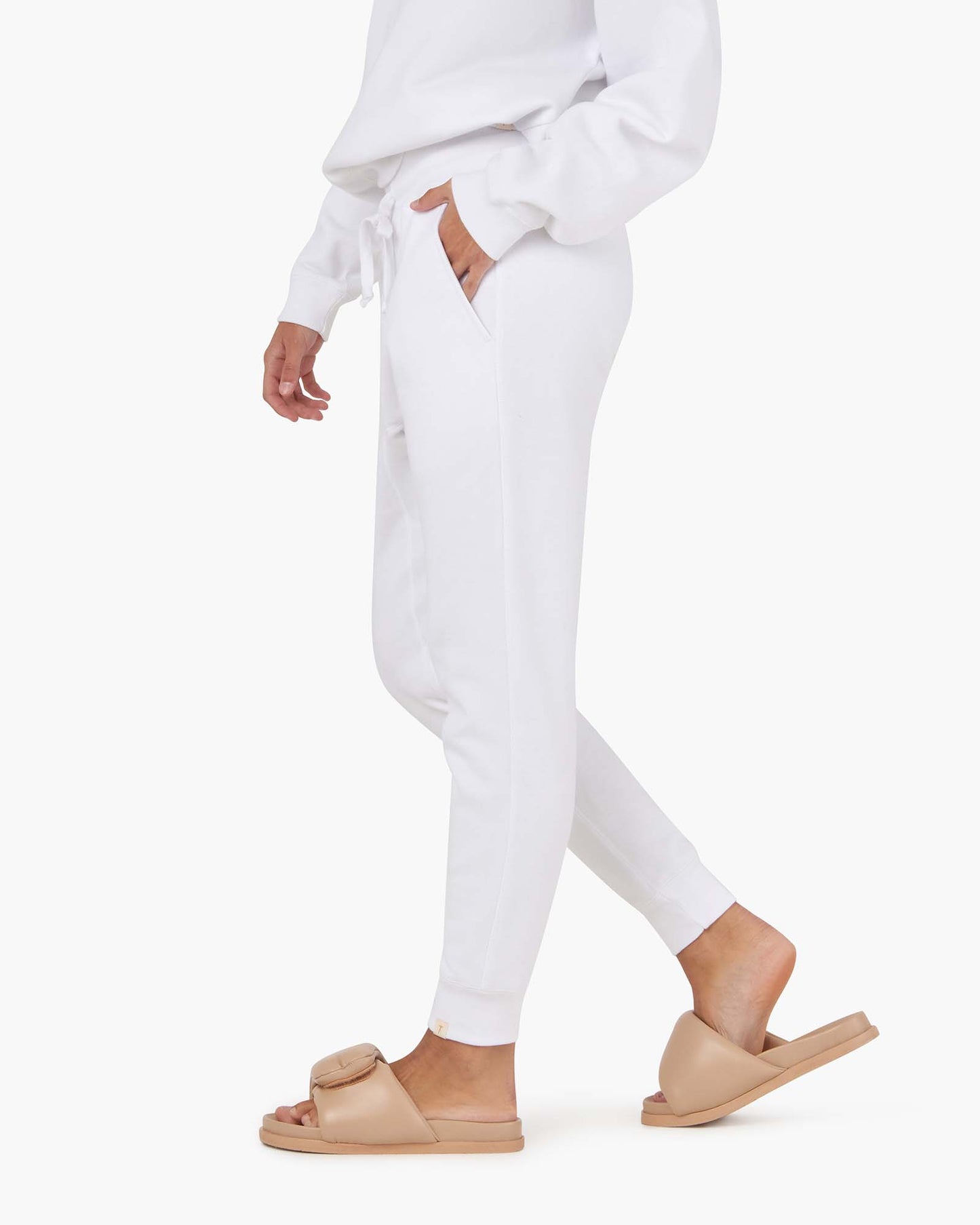Core Fleece Sport Jogger (White)