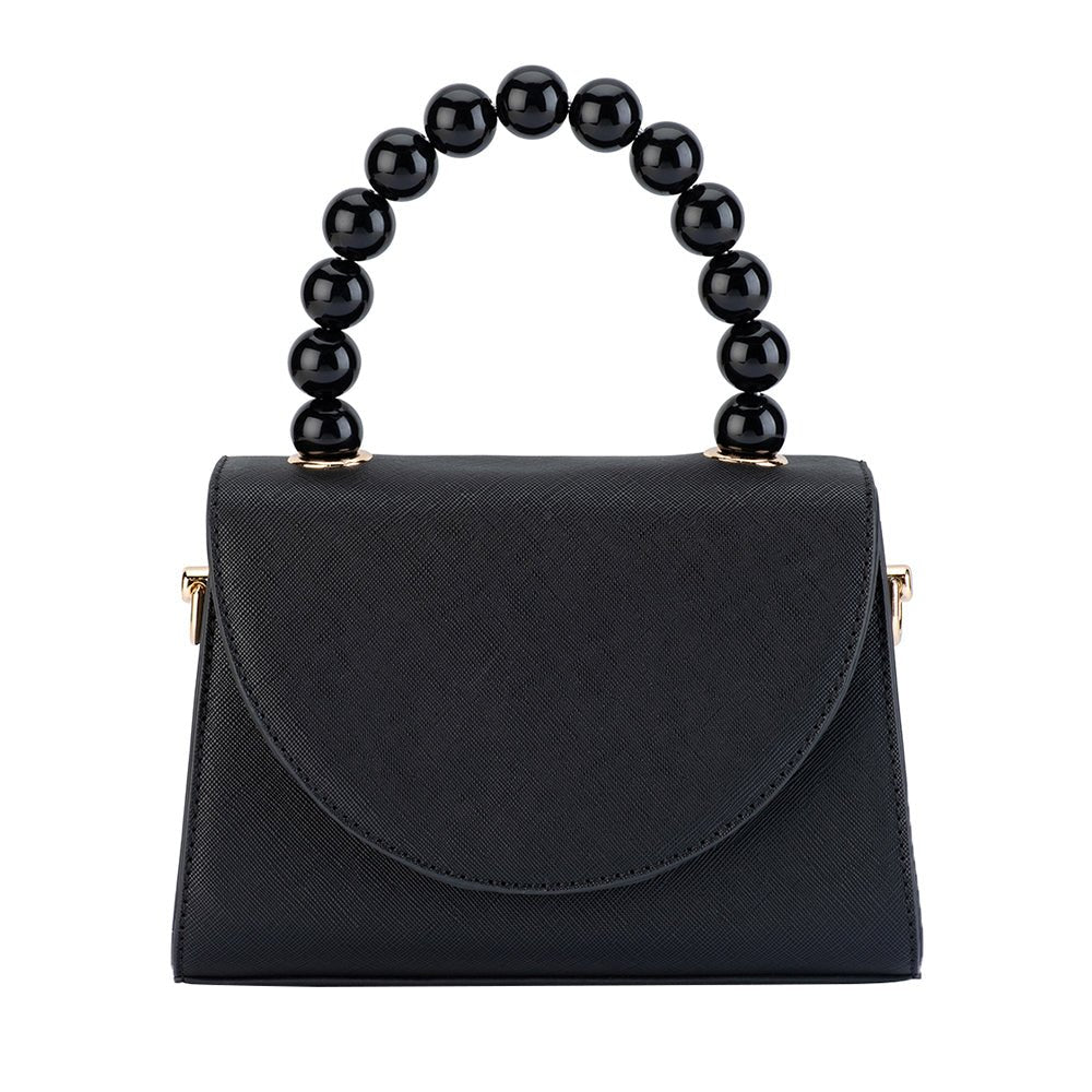 Olga Berg WENDY Acrylic Bead Bag (Black)