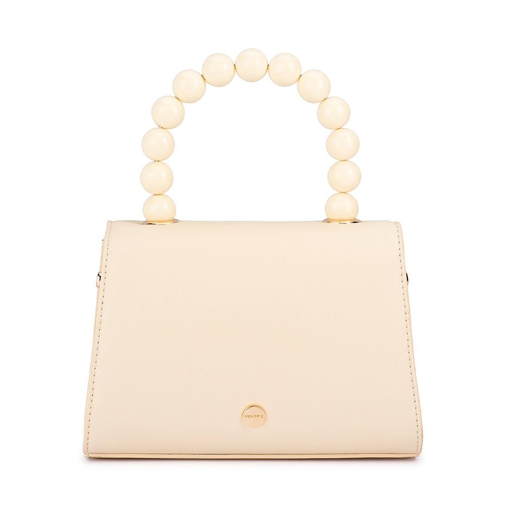 Olga Berg WENDY Acrylic Bead Bag (Natural)