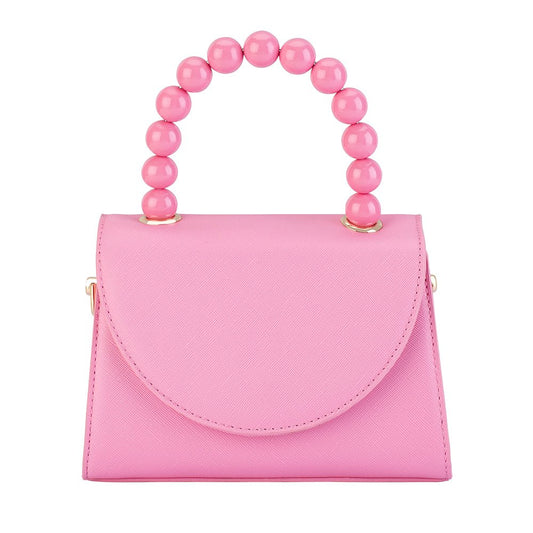 Olga Berg WENDY Acrylic Bead Bag (Pink)