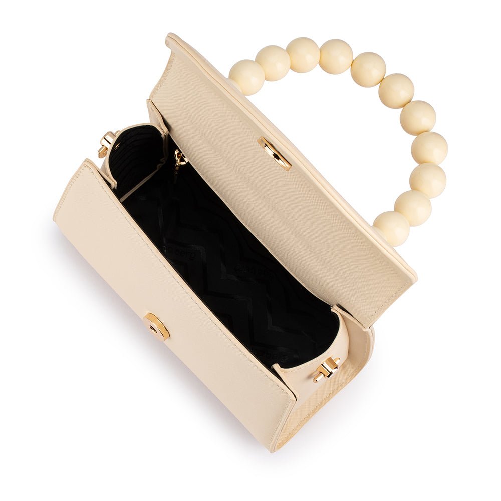 Olga Berg WENDY Acrylic Bead Bag (Natural)