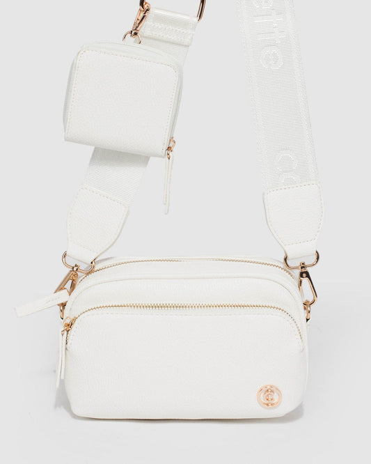 Colette And Gold Amalia Crossbody Bag (White)