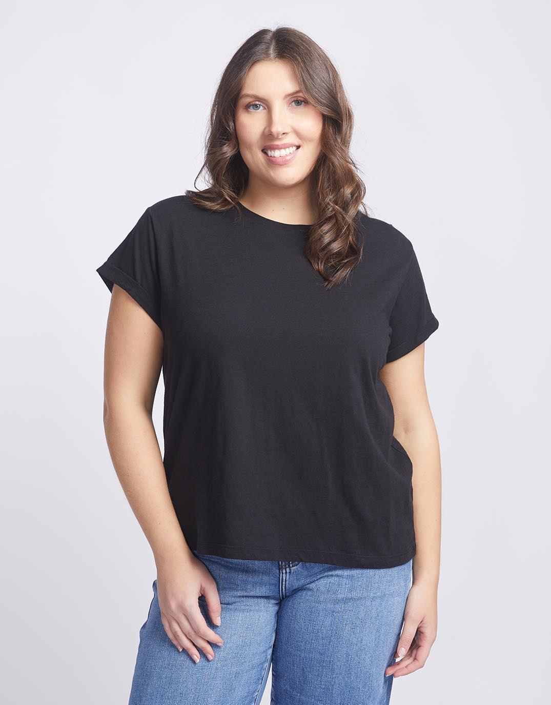 White & Co. Turn Back T-Shirt (Black)