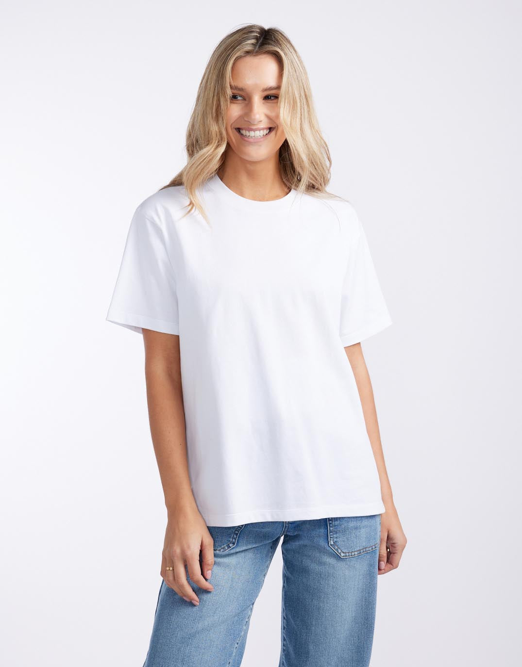 Boyfriend Tee - (White)