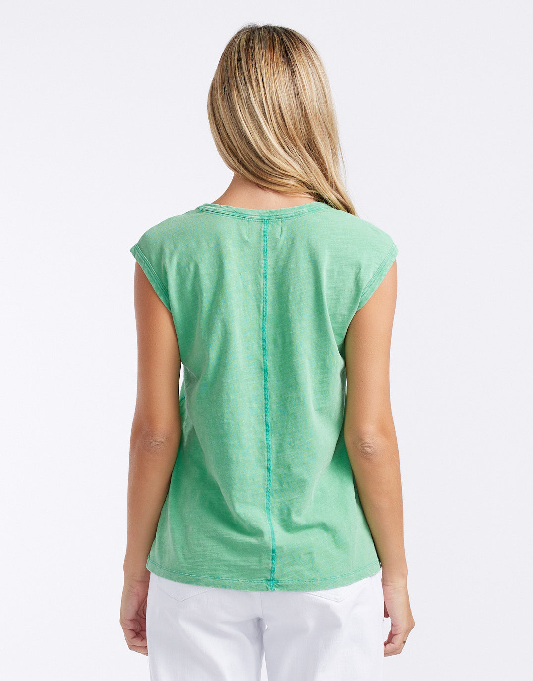 Cali Stitch Tank - (Apple)