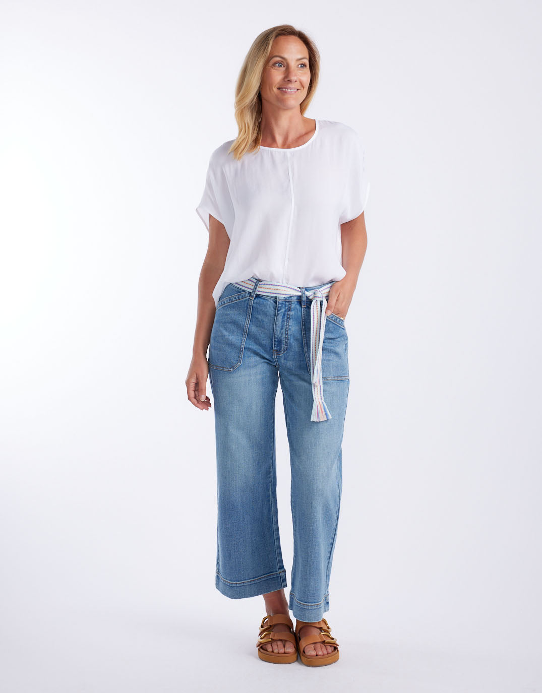 & Co. Effortless Camille Shell Top White (White)
