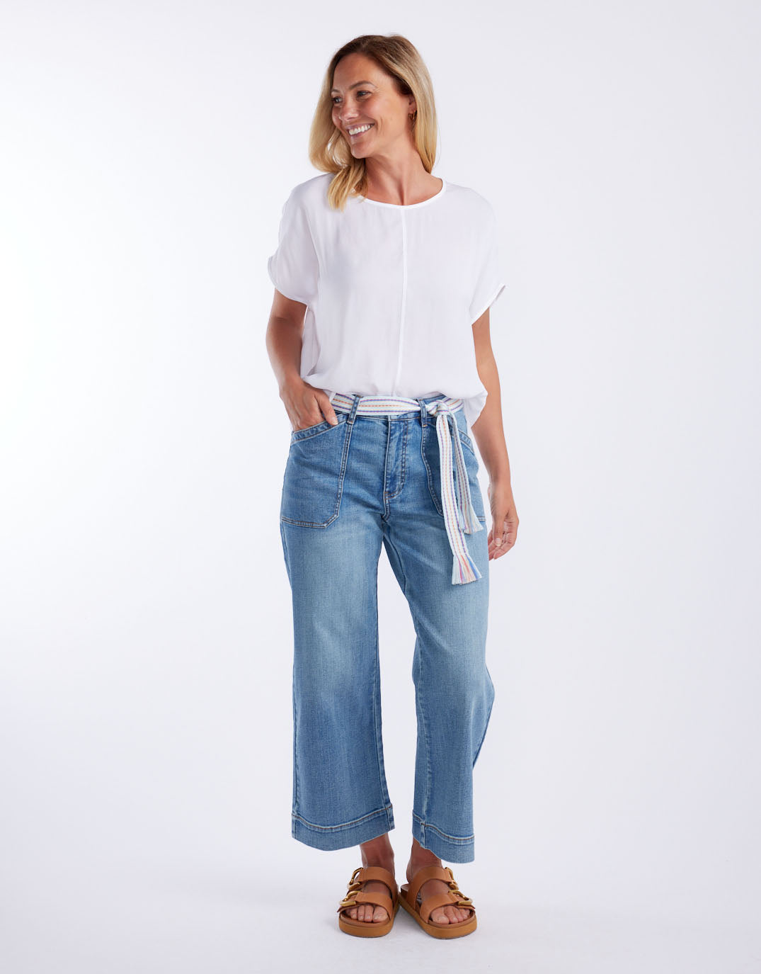 & Co. Effortless Camille Shell Top White (White)