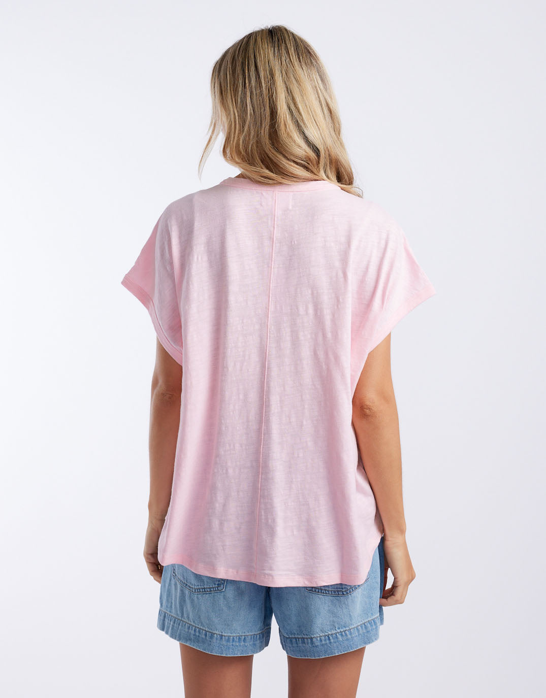 White & Co. Camille Cotton Top (Ice Pink)