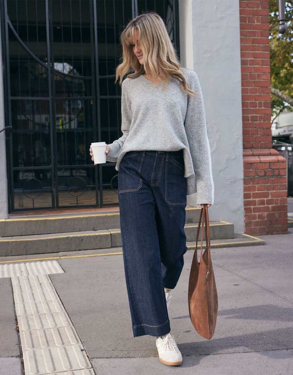 White & Co. Catalina Wide Leg Jeans (Indigo)