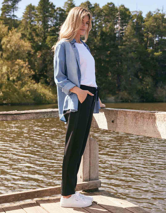 Everyday Ponte Jogger - (Black On Black)