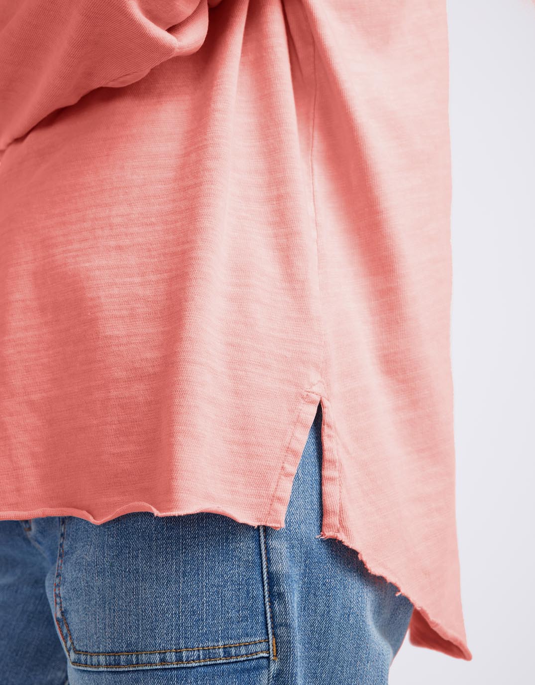 White & Co. Henley Sunset Top (Melon)