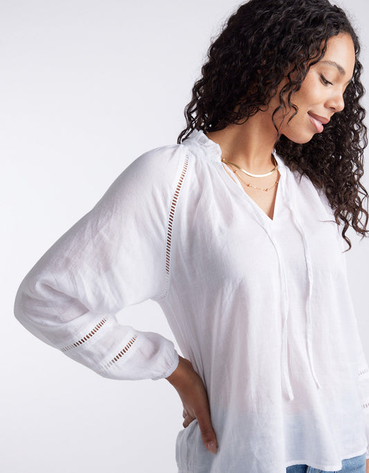 White & Co. Isabelle Blouse (White)