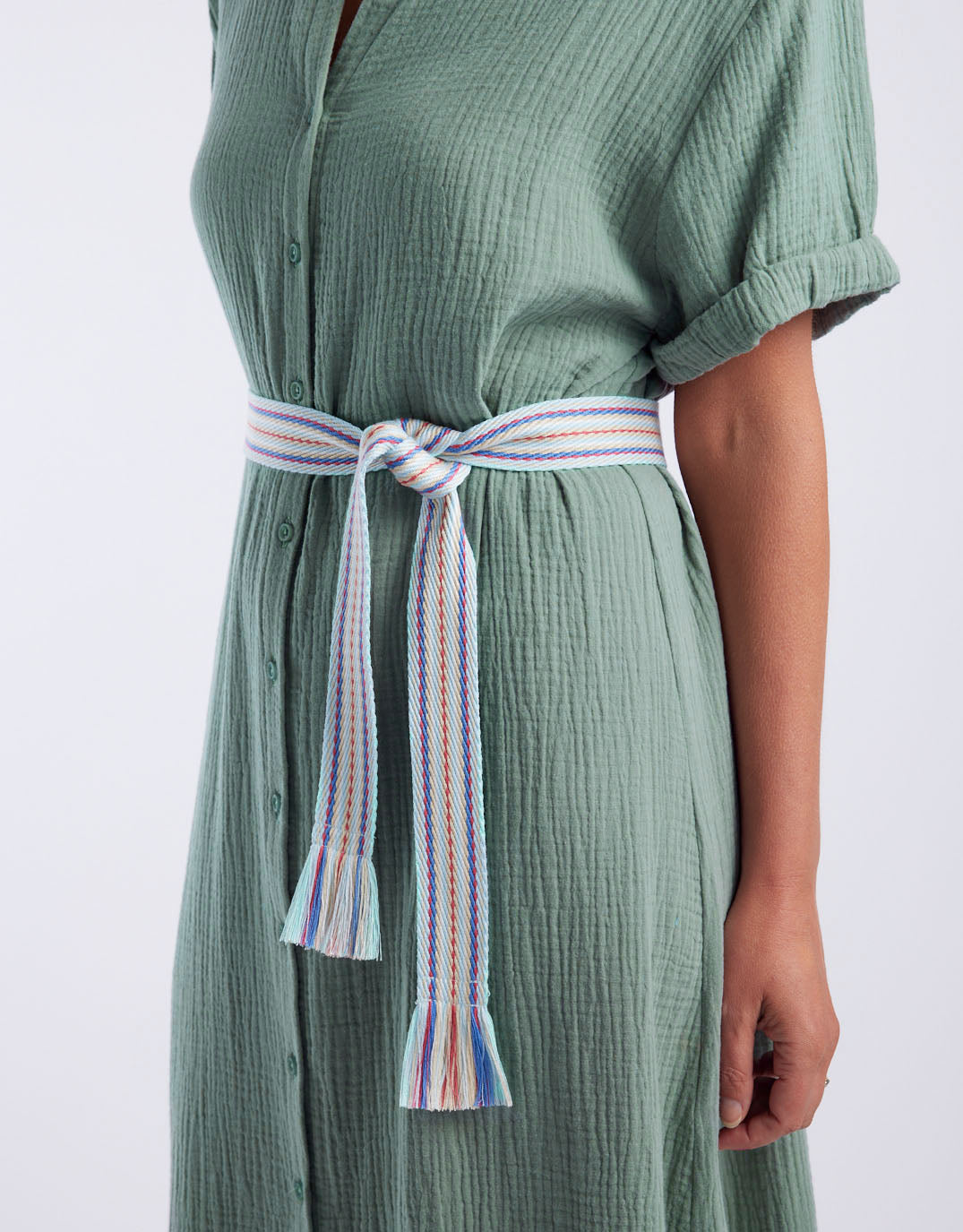 White & Co. Vacay Belt (Light Blue)