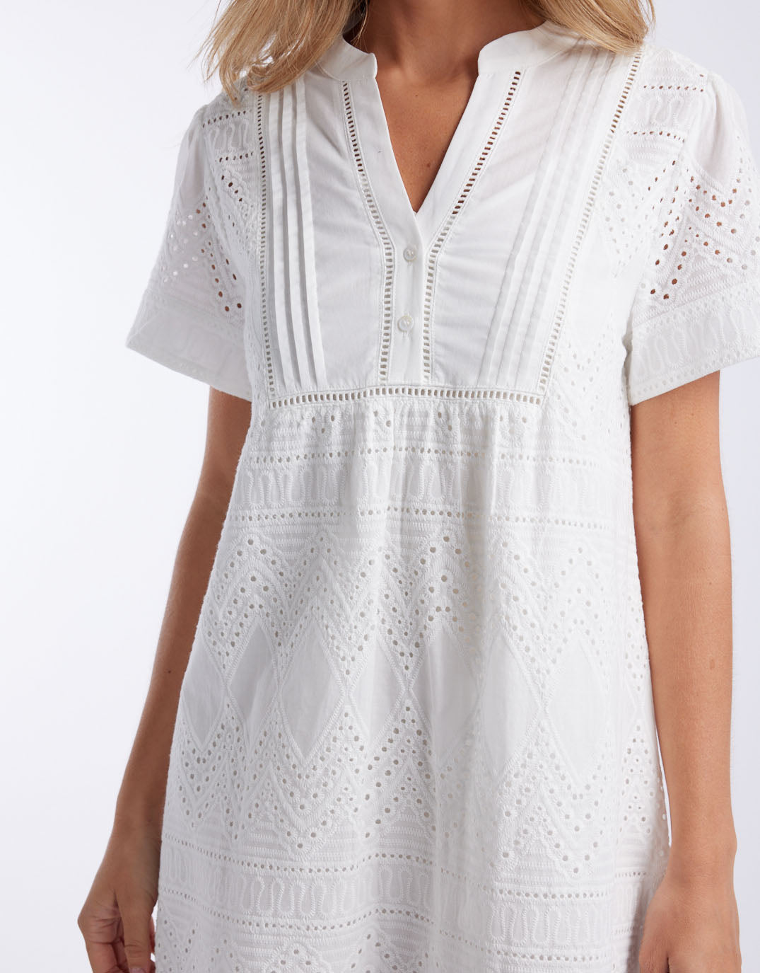 & Co. La Dolce Vita Dress + Slip Dress White (White)