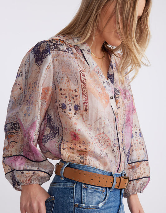 White & Co. Mila Blouse (Mosaic)