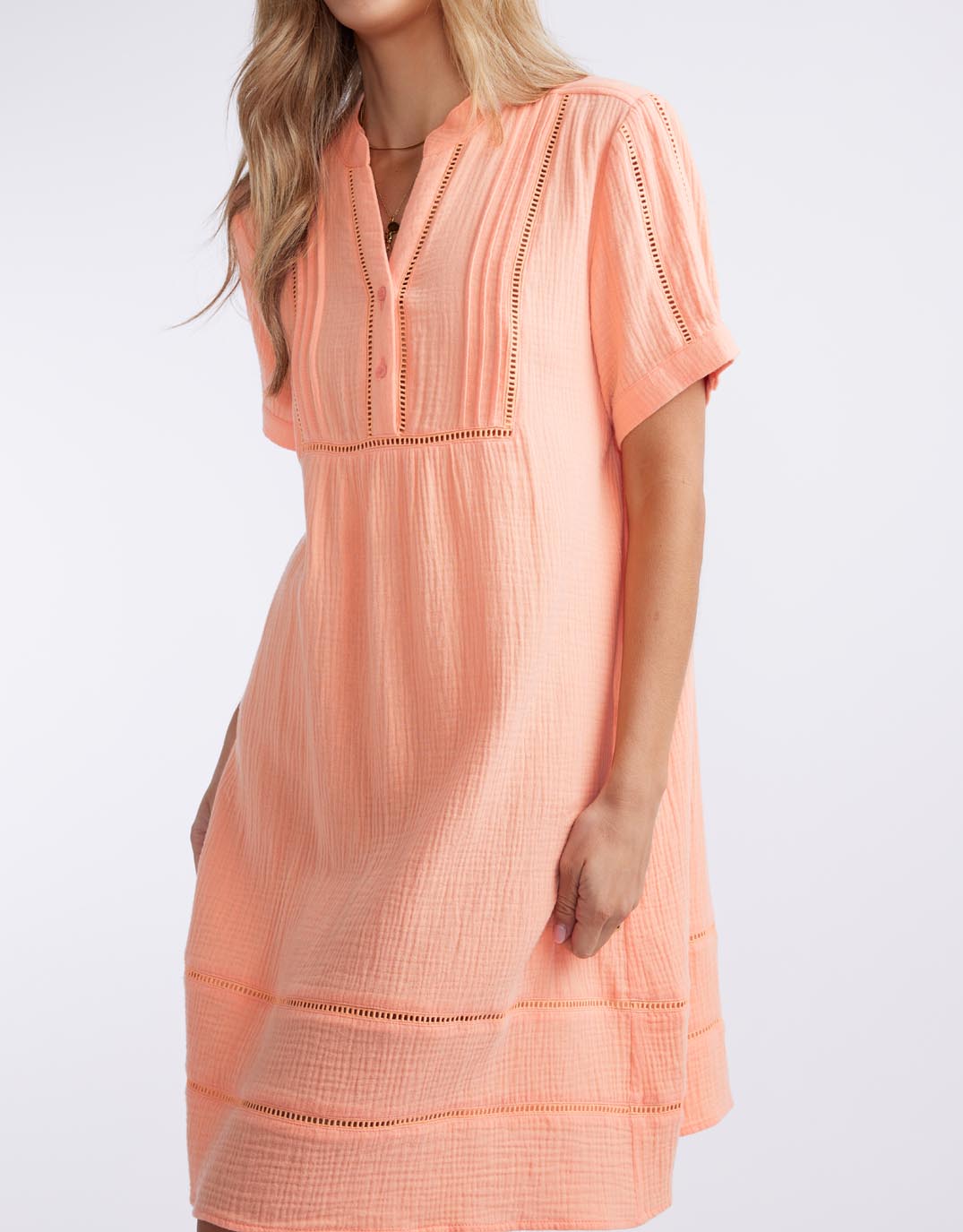 White & Co. Positano Dress (Sorbet Orange)