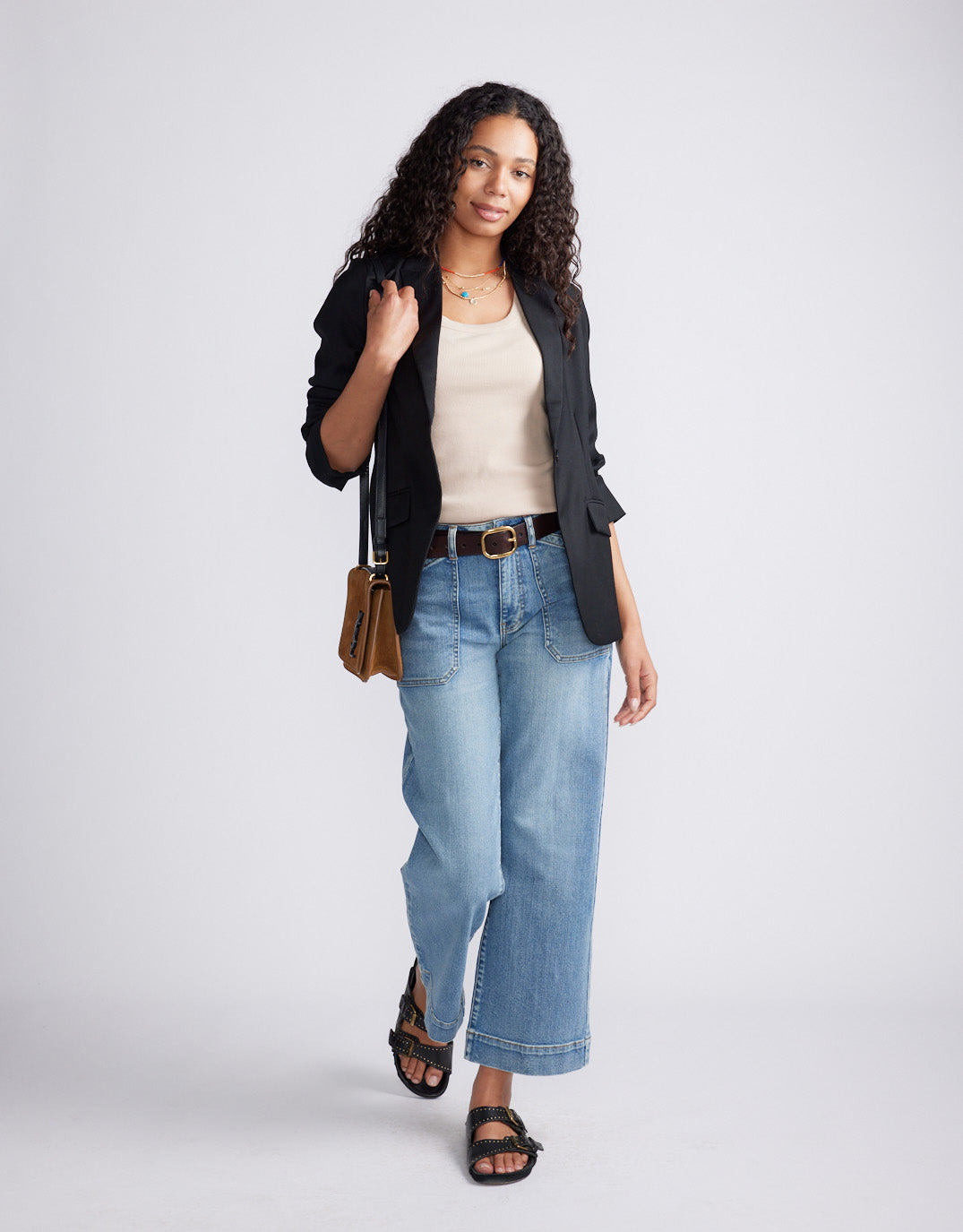 White & Co. Rib Tank (Latte)