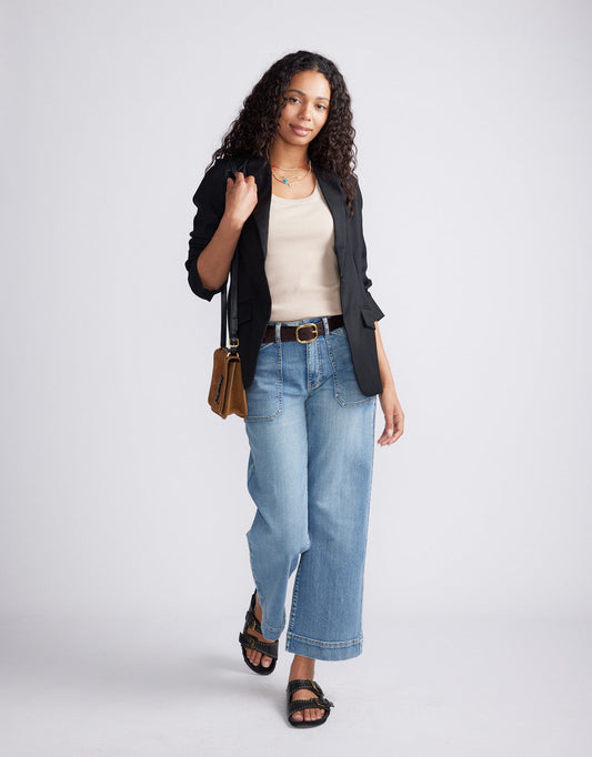 White & Co. Rib Tank (Latte)