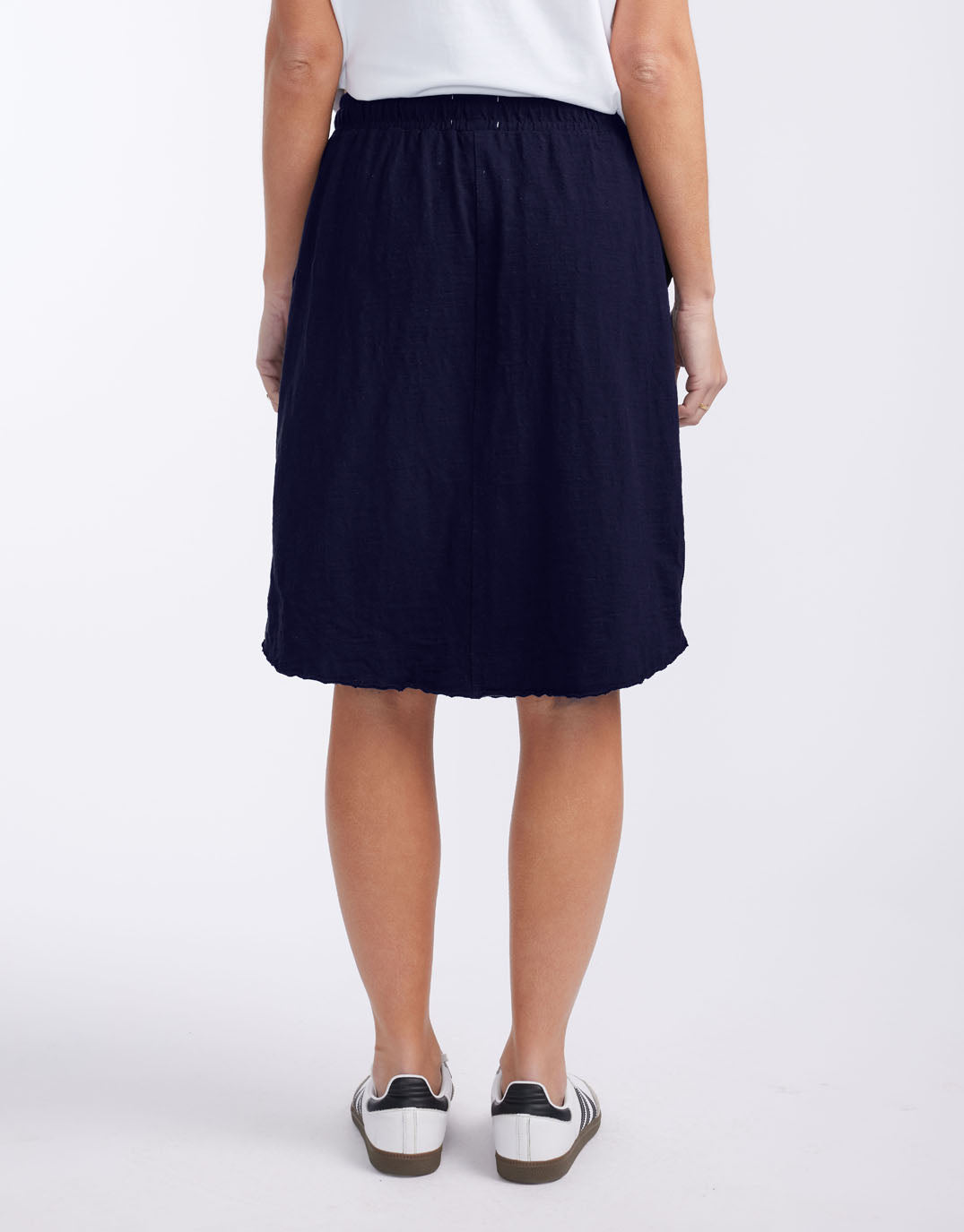 White & Co. Signature Skirt (Navy)