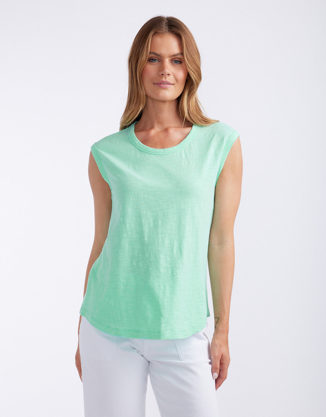 White & Co. Cali Tank Top (Honeydew Mint)
