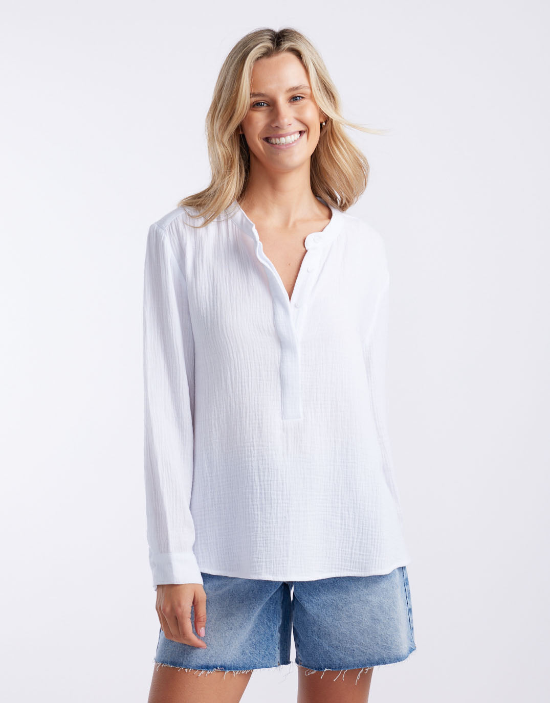 & Co. The Beach Shirt (White / White)
