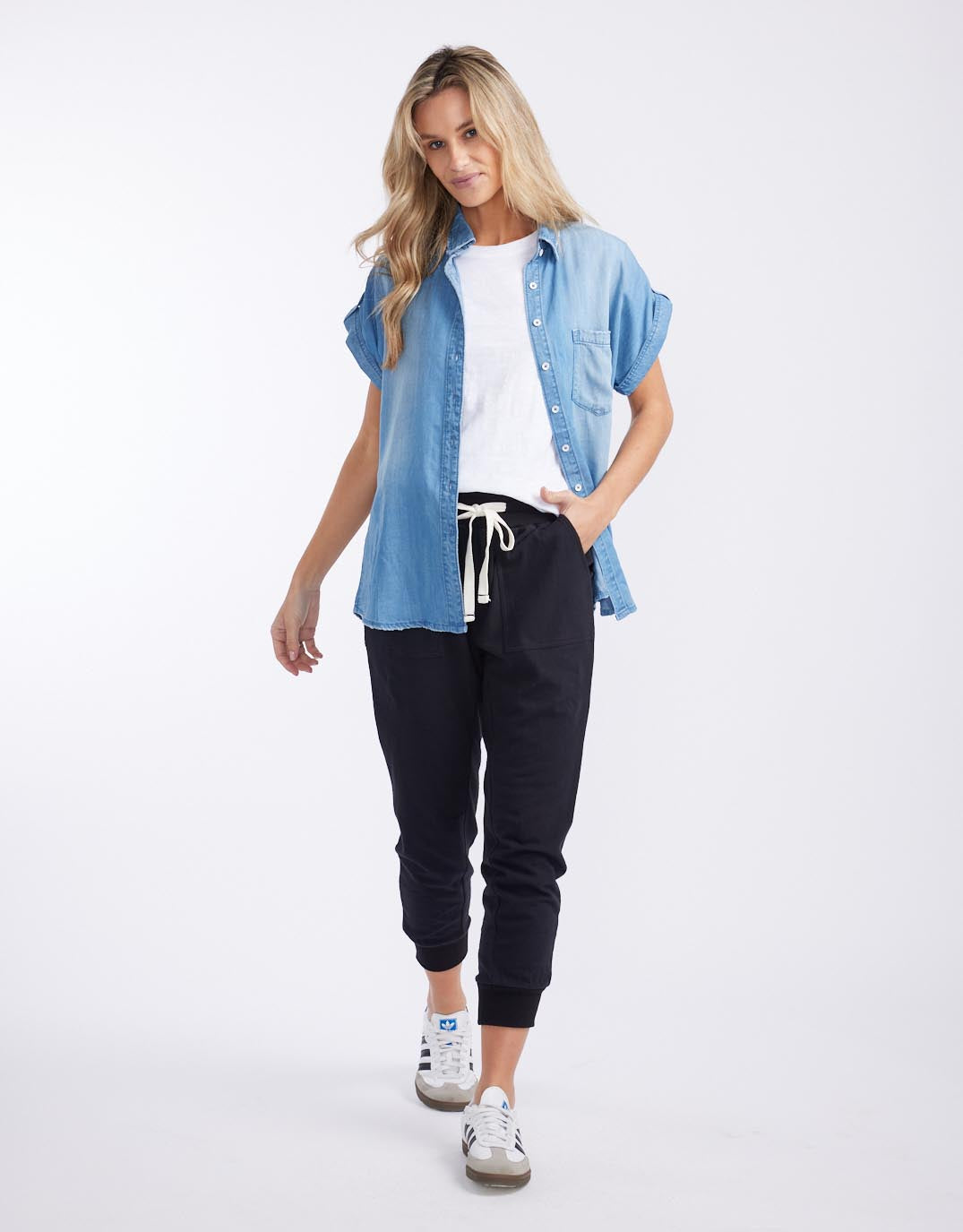 White & Co. The Sunset Pant (Black)