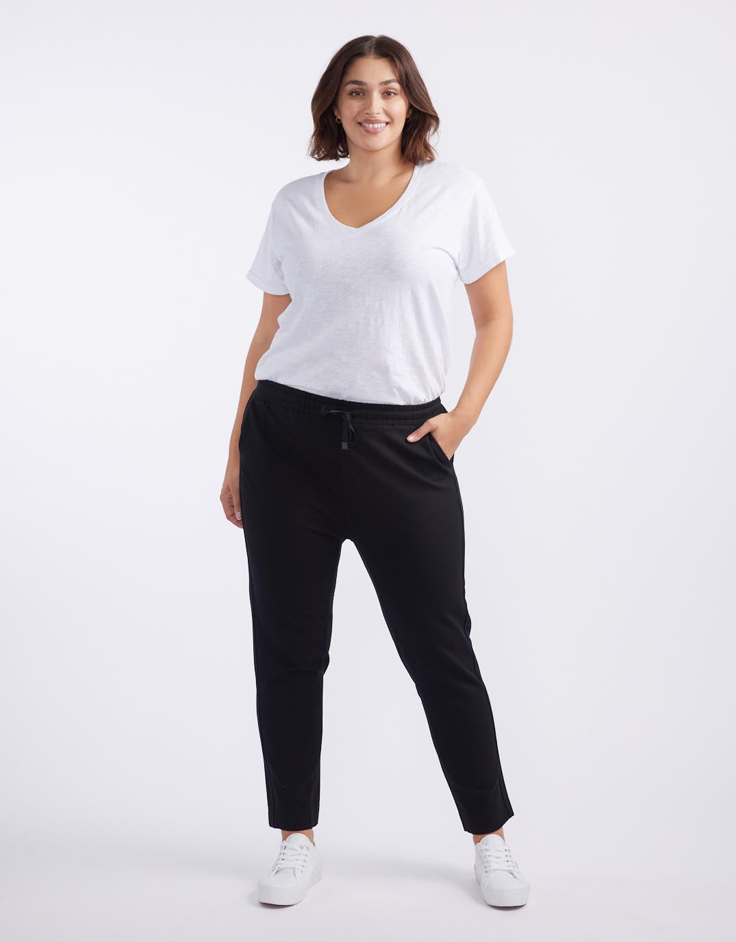 Everyday Ponte Jogger - (Black On Black)