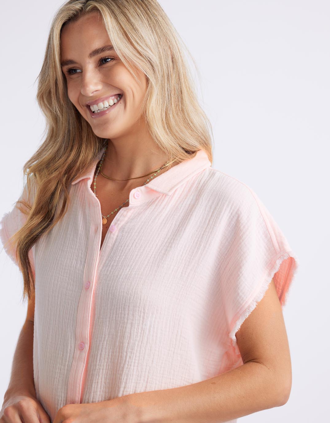 White & Co. Vacation Shirt (Ice Pink)