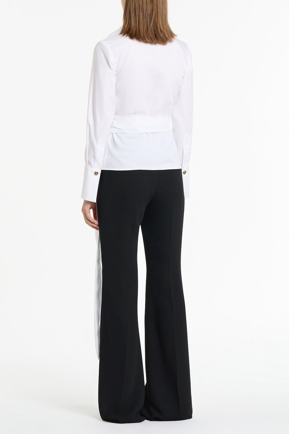 Carla Zampatti Cotton Wrap Top (White)