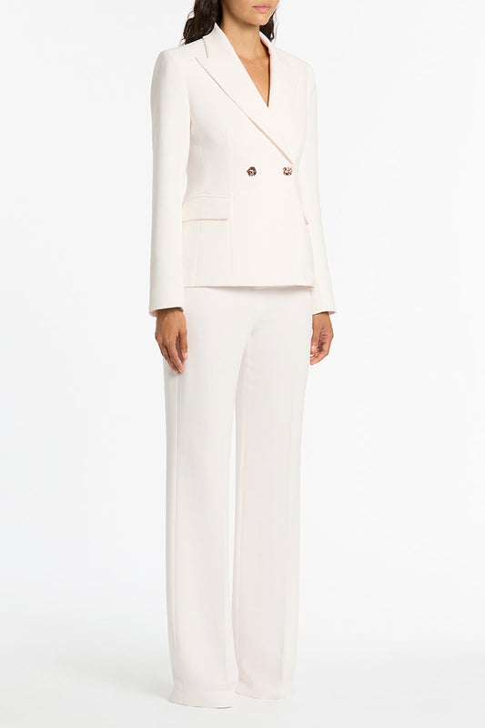 Carla Zampatti Crepe Florence Jacket (White)