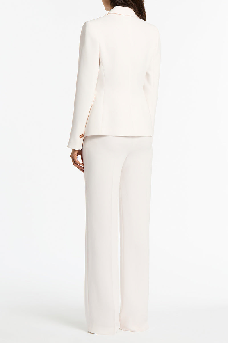 Carla Zampatti Crepe Florence Jacket (White)