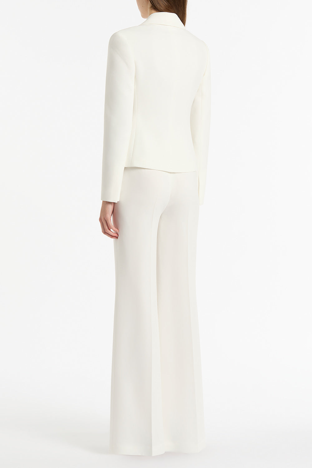 Carla Zampatti Crepe Single Breasted Jacket (White)