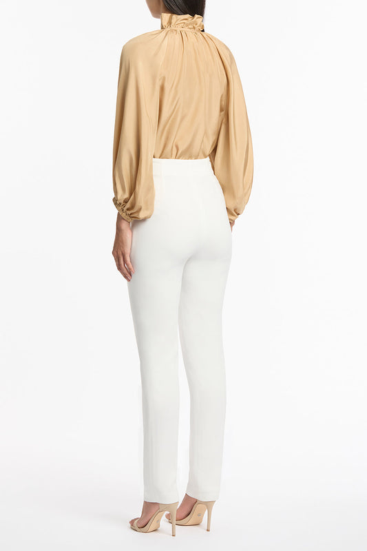Carla Zampatti Crepe Slim Pant (White)