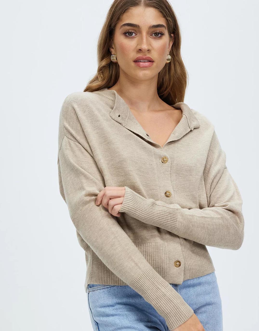 Dacey Cardigan - (Oatmeal)