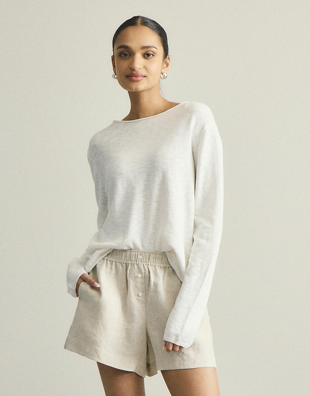 White by FTL Harper Sweater (White)
